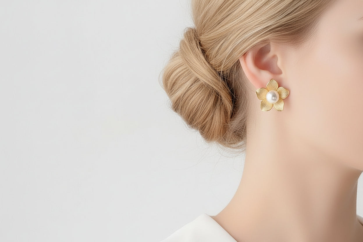 Crystal-paved ribbon bows Earrings