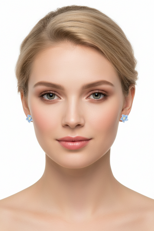 Blue Blossom Studs